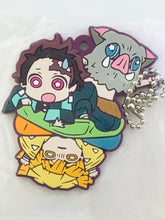 Cargar imagen en el visor de la galería, Kimetsu no Yaiba - Agatsuma Zenitsu - Hashibira Inosuke - Kamado Tanjirou - Chara Banchoukou Rubber Mascot Fourth Form
