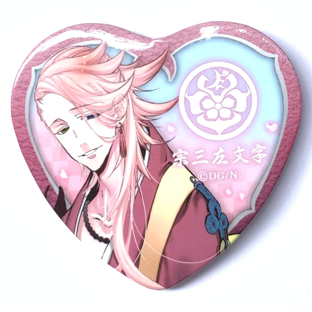 Touken Ranbu - Online - Souza Samonji - Can Badge - Heart Badges Collection Three