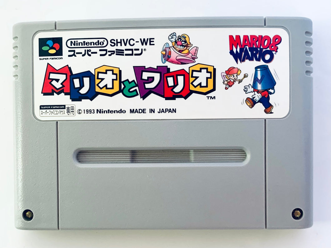 Mario & Wario - Super Famicom - SFC - Nintendo - Japan Ver. - NTSC-JP - Cart (SHVC-WE)