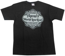 Load image into Gallery viewer, Love Live! Sunshine!! Aqours World LoveLive! ASIA TOUR 2019 Event Logo CHIBA T-shirt (Black) - Free Size
