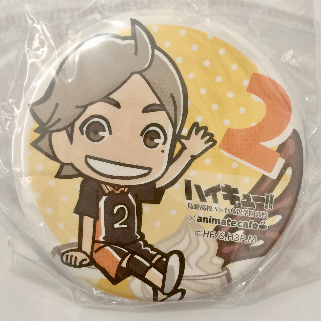 Haikyuu!! Karasuno Koukou VS Shiratorizawa Gakuen Koukou - Sugawara Koushi - Can Badge