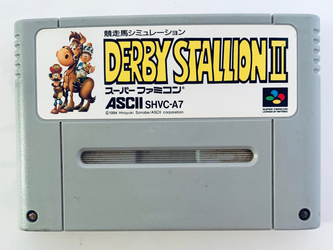 Derby Stallion II - Super Famicom - SFC - Nintendo - Japan Ver. - NTSC-JP - Cart (SHVC-A7)