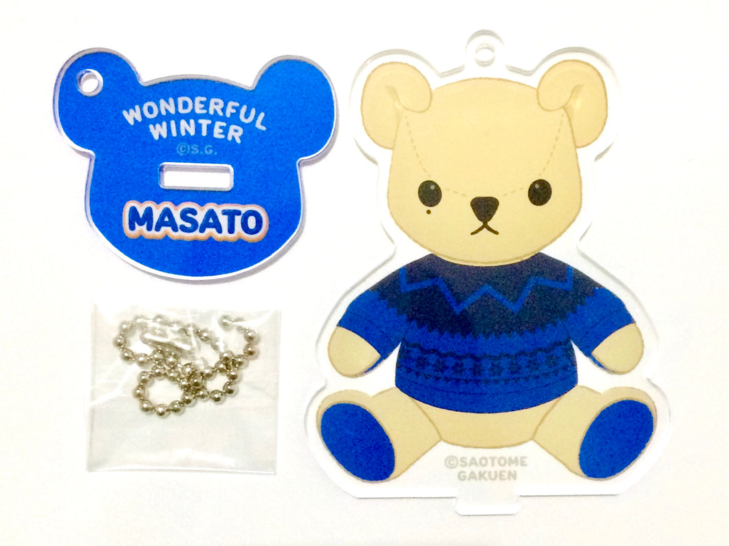 Uta no☆Prince-sama♪ Wonderful Winter - Hijirikawa Masato - Acrylic Keychain with Stand - Shining Store Lot 2020Ver. - D Prize