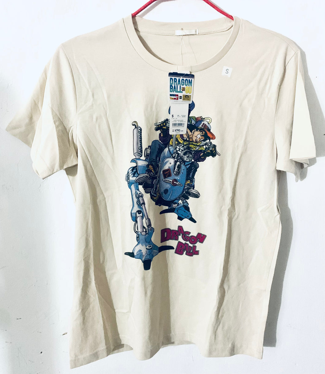 Dragon Ball x GU Graphic T-Shirt White S Size