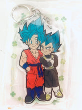 Cargar imagen en el visor de la galería, Dragon Ball Super - “Kaka &amp; Veggie” - Son Goku SSGSS - Vegeta SSGSS - Acrylic Keychain - Doujin Goods
