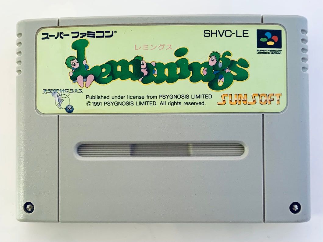 Lemmings - Super Famicom - SFC - Nintendo - Japan Ver. - NTSC-JP - Cart (SHVC-LE)