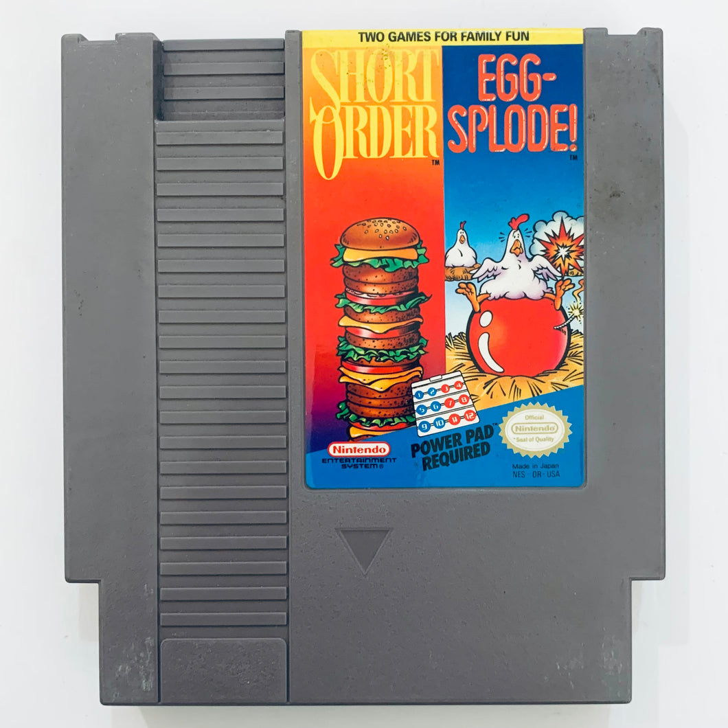 Short Order / Egg-Splode! - Nintendo Entertainment System - NES - NTSC-US - Cart
