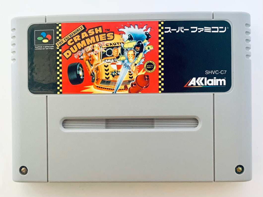 The Incredible Crash Dummies: Slick Bouya no Daichousen - Super Famicom - SFC - Nintendo - Japan Ver. - NTSC-JP - Cart (SHVC-C7)