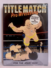 Cargar imagen en el visor de la galería, Title Match Pro Wrestling - Atari VCS 2600 - NTSC - Brand New
