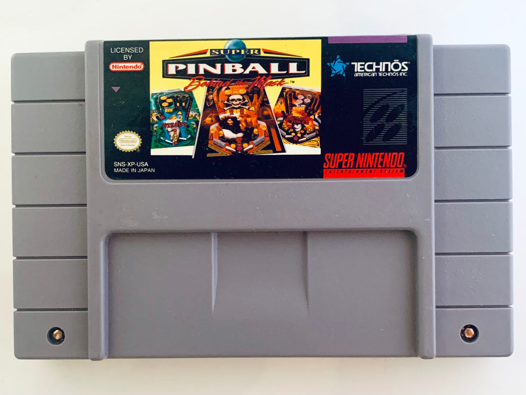 Super Pinball Behind the Mask - Super Nintendo - SNES - NTSC-US - Cart (SNS-XP-USA)