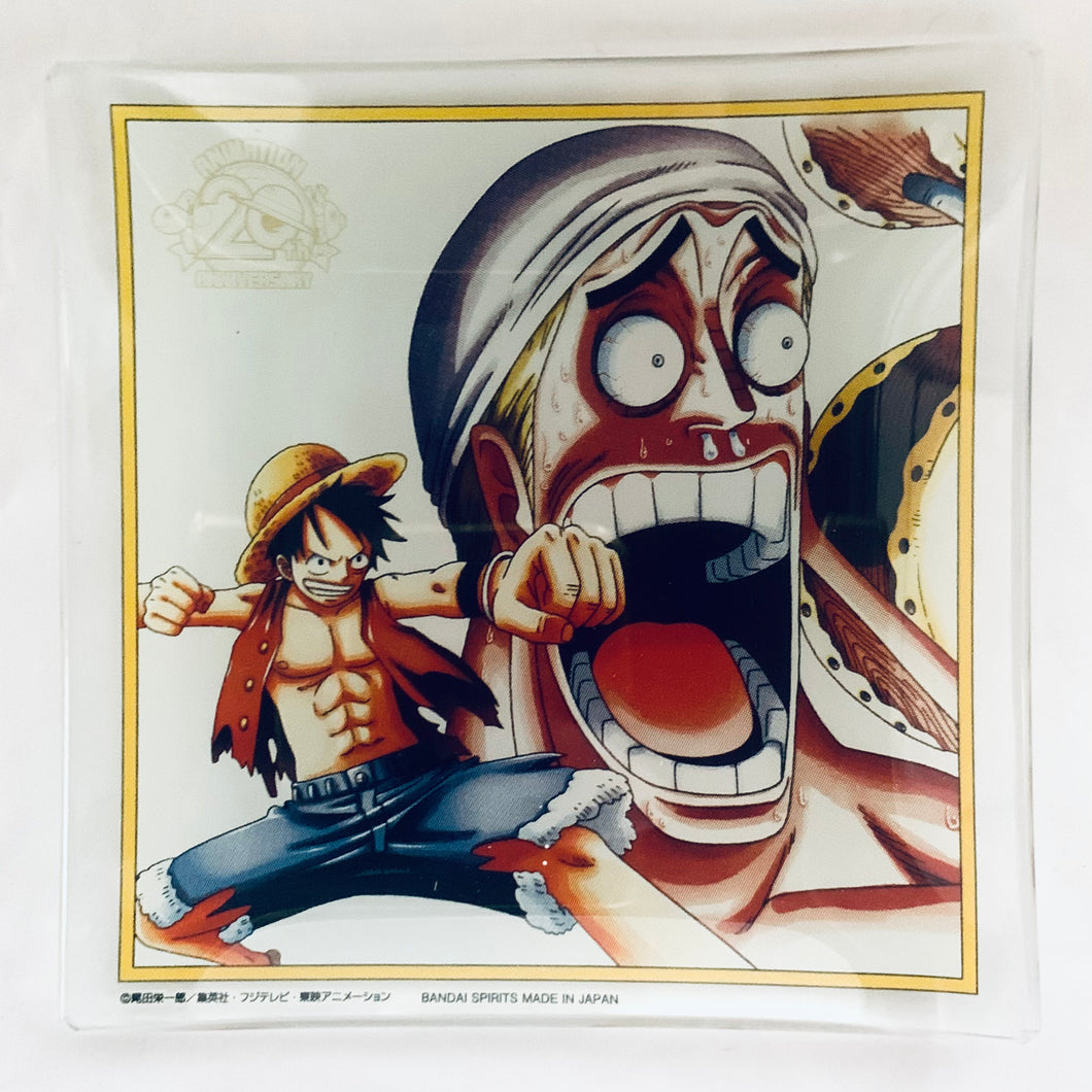 One Piece - Eneru - Monkey D. Luffy - Glass Plate - Ichiban Kuji OP Takumi no Keifu - Sumishiki Kai Gi (I Prize)