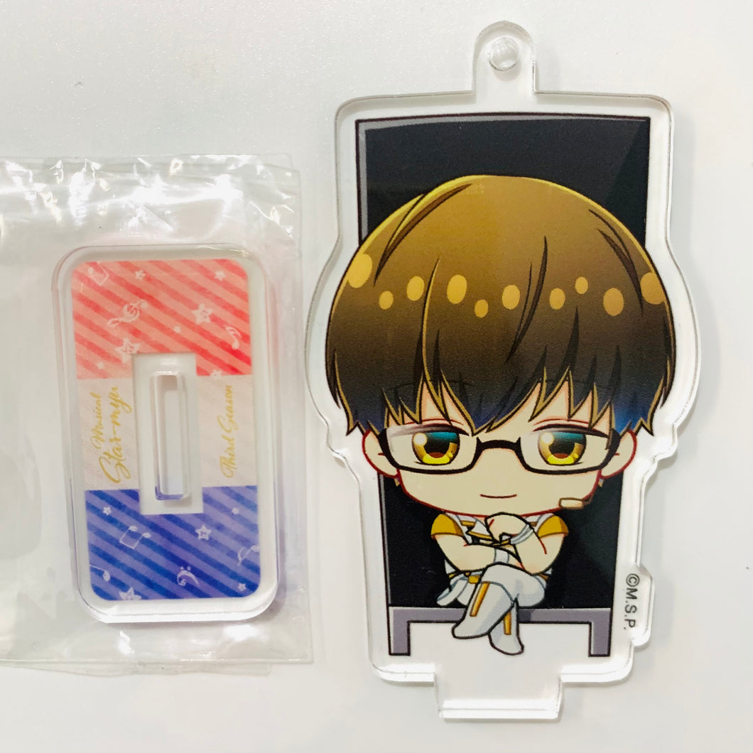 High School Star Musical - Satoshi Hachiya - Musical Stamu -3rd Season- Trading Chibi Character Acrylic Stand Keychain