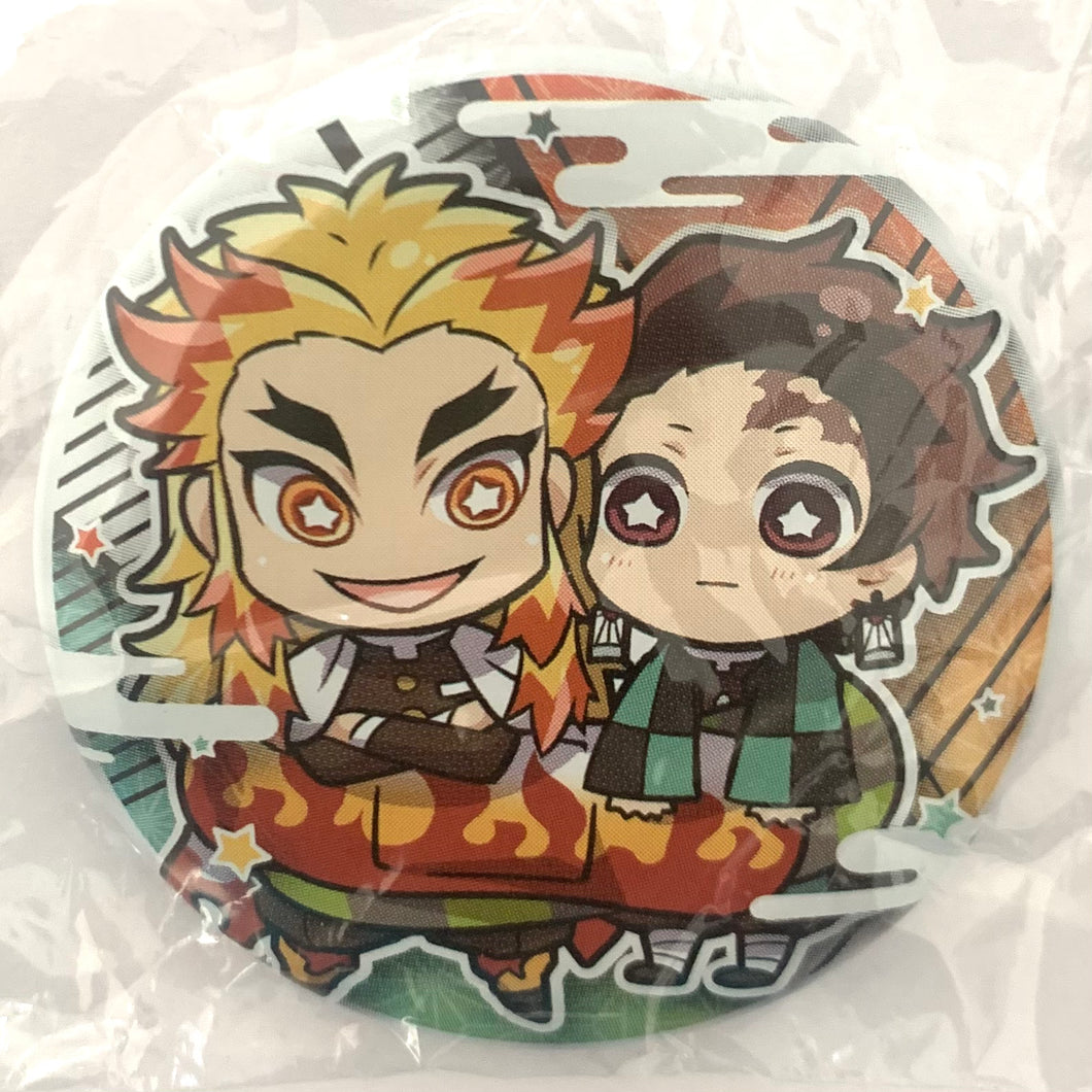 Kimetsu no Yaiba - Kamado Tanjirou - Rengoku Kyoujurou - Chara Banchoukou Can Badge Forth Form