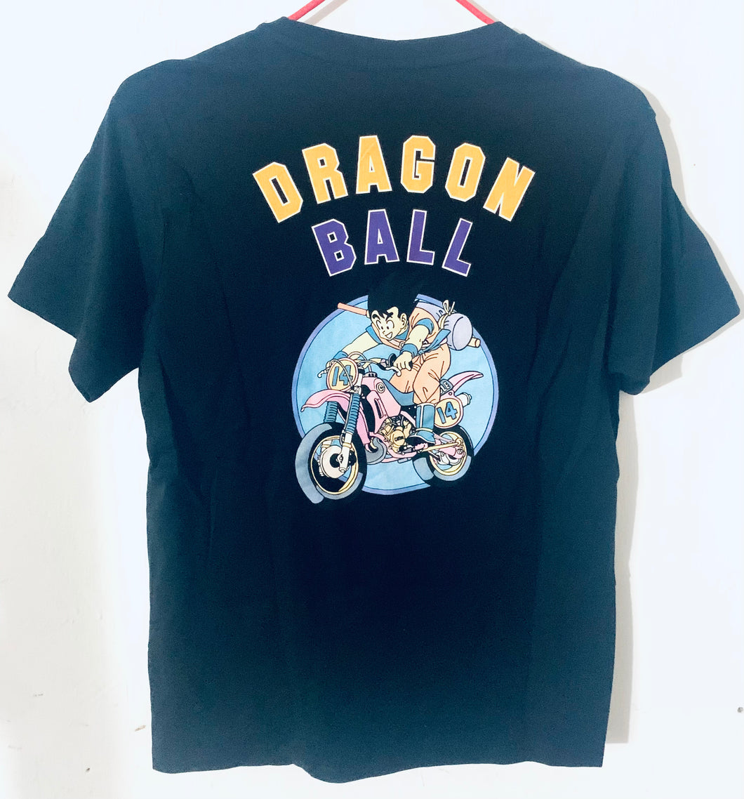 Dragon Ball x GU Graphic T-Shirt Black S Size