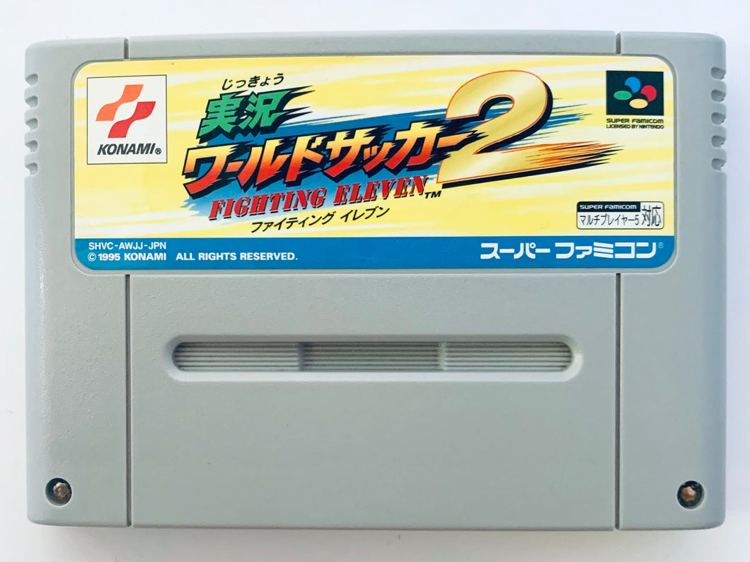 Jikkyou World Soccer 2: Fighting Eleven - Super Famicom - SFC - Nintendo - Japan Ver. - NTSC-JP - Cart (SHVC-AWJJ-JPN)