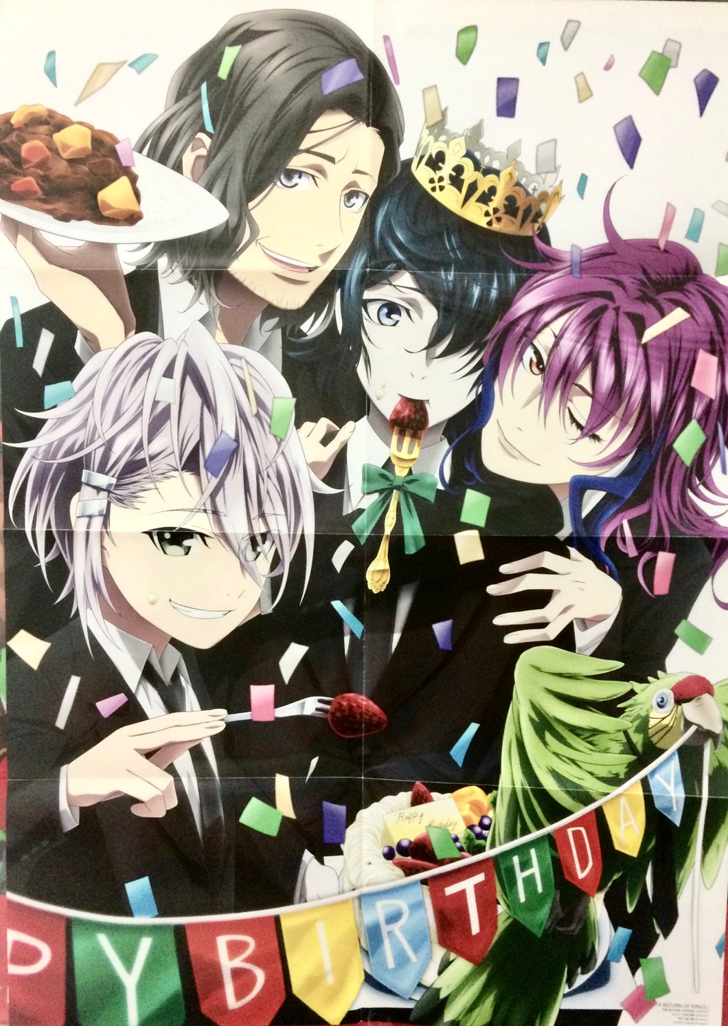 K: Return of Kings - Gojo Sukuna, Ho Shogo, Hiryu Mizuritsu & Oshojin - spoon.2Di vol.19 B2 Poster Appendix