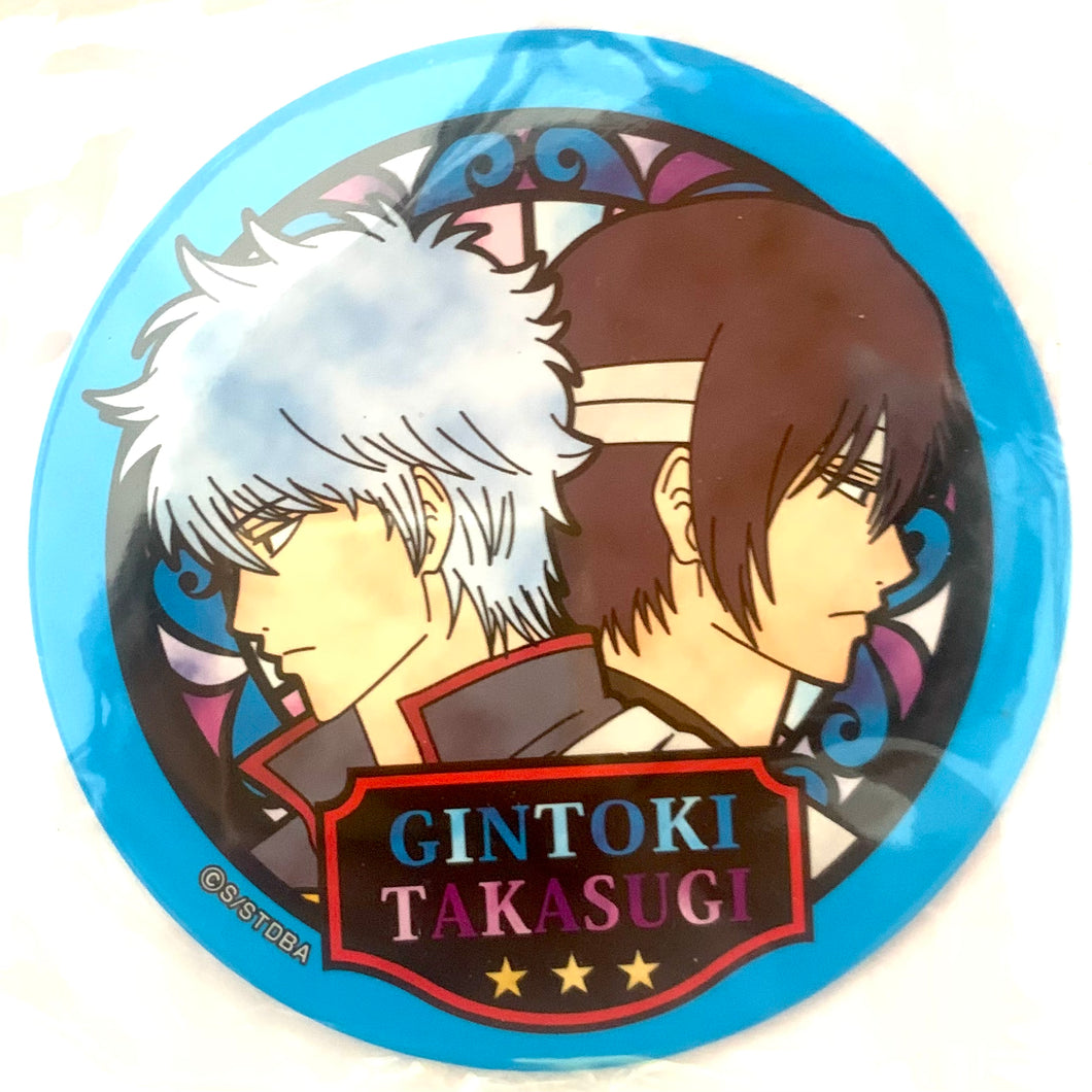 Gintama° - Sakata Gintoki - Takasugi Shinsuke - Stained Glass Style Series Stand Can Badge