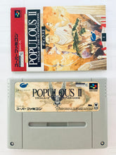 Cargar imagen en el visor de la galería, Populous II: Trials of the Olympian Gods - Super Famicom - SFC - Nintendo - Japan Ver. - NTSC-JP - Cart &amp; Manual (SHVC-PL)
