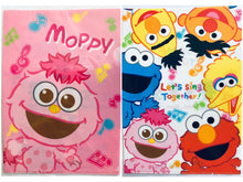 Cargar imagen en el visor de la galería, Sesame Street - Elmo, Ernie, Bert, Cooky Monster, Big Bird and Moppy - Set of 2 A4 Clear File
