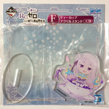 Load image into Gallery viewer, Re :Zero kara Hajimeru Isekai Seikatsu - Emilia - Prize F Tea Cup Acrylic Stand - Ichiban Kuji Re:Zero ~Madoromi no Teaparty~ - Kyun-Chara Illustrations
