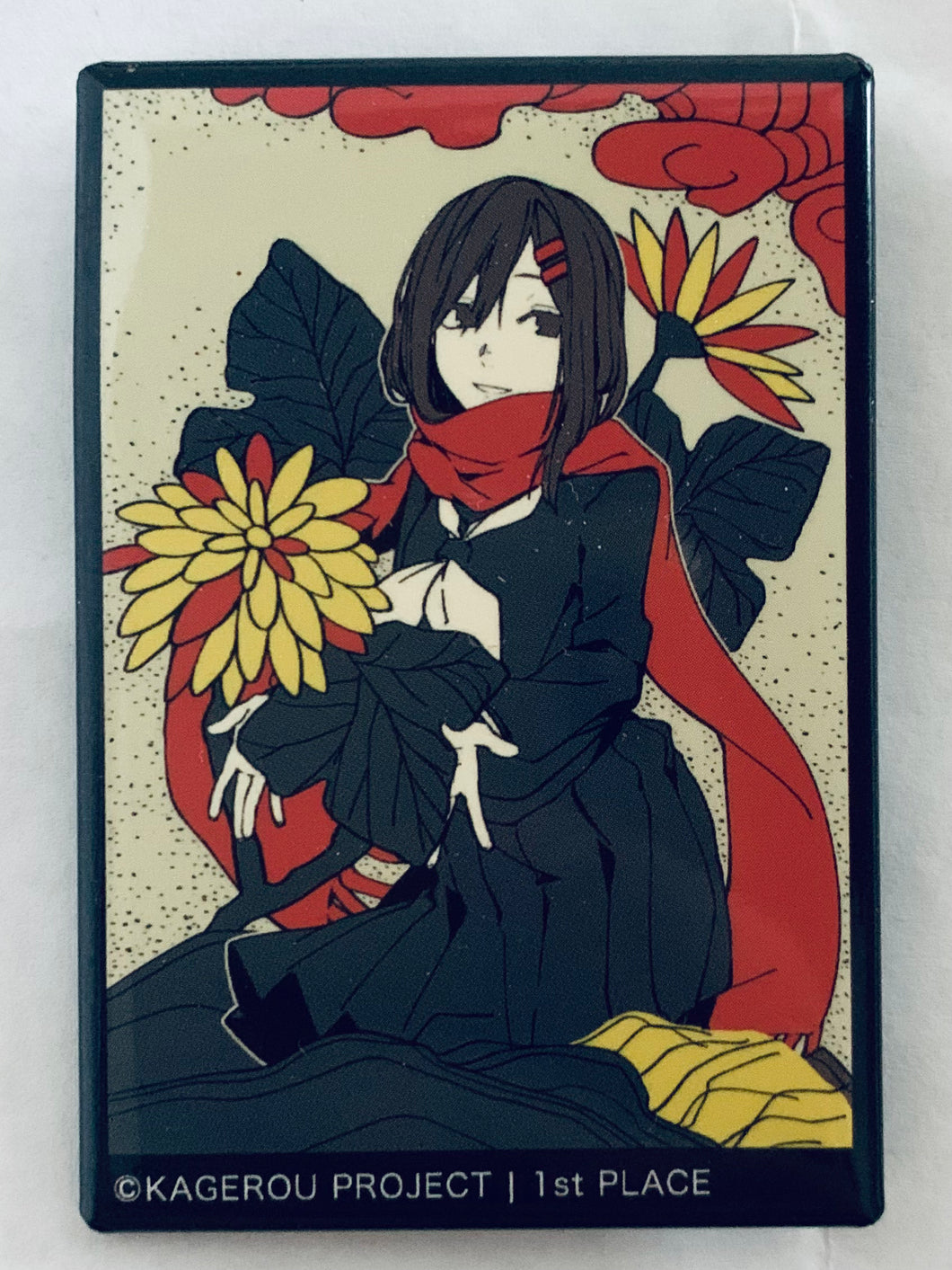 Kagerou Project - Tateyama Ayano - Square Badge - Hanafuda