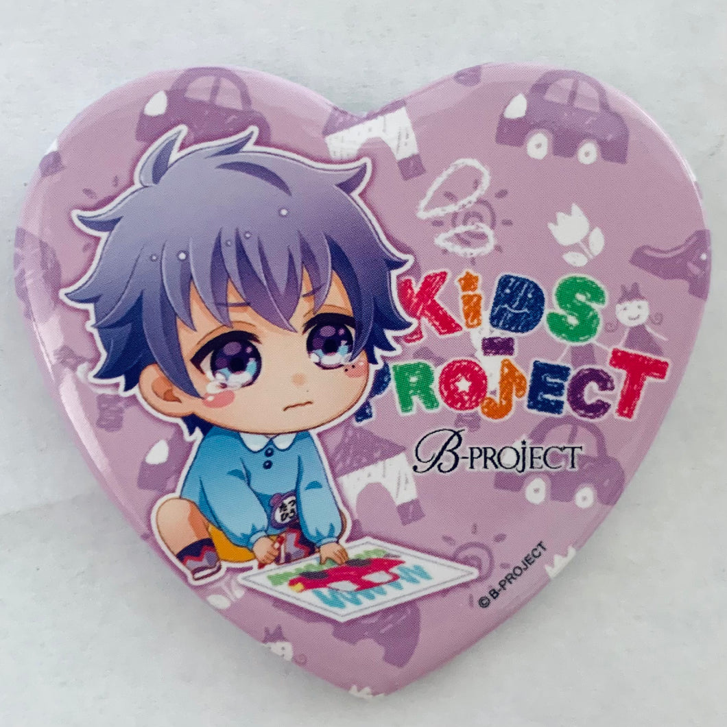 B-Project - Nome Tatsuhiro - Heart-Shaped Can Badge Crying Face ver. - Kids-Project
