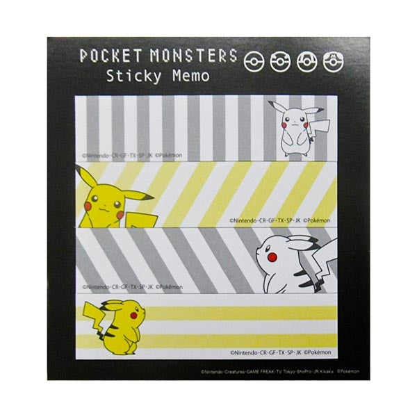 Pocket Monsters / Pokémon Sticky Notes Stripe