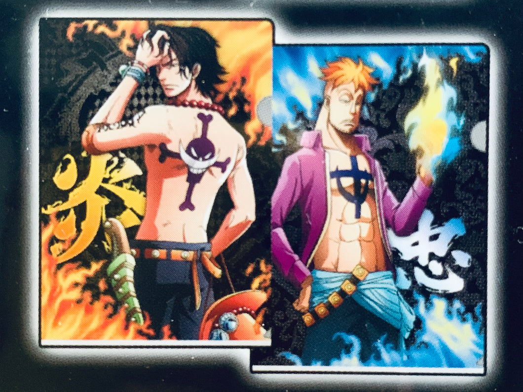One Piece - Ace & Marco - A4 Clear File Set of 2 - Mugiwara Store Collaboration ver. - Ichiban Kuji OP Memories 2 - G Award