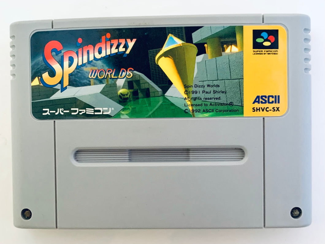 Spindizzy Worlds - Super Famicom - SFC - Nintendo - Japan Ver. - NTSC-JP - Cart (SHVC-SX)