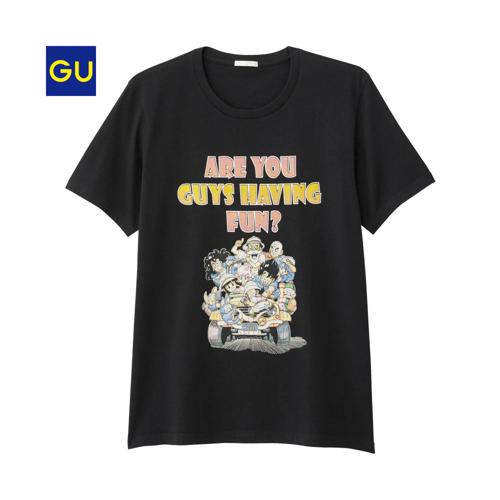 Dragon Ball x GU Graphic T-Shirt Black S Size