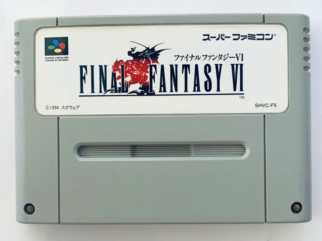 Final Fantasy VI - Super Famicom - SFC - Nintendo - Japan Ver. - NTSC-JP - Cart (SHVC-F6)