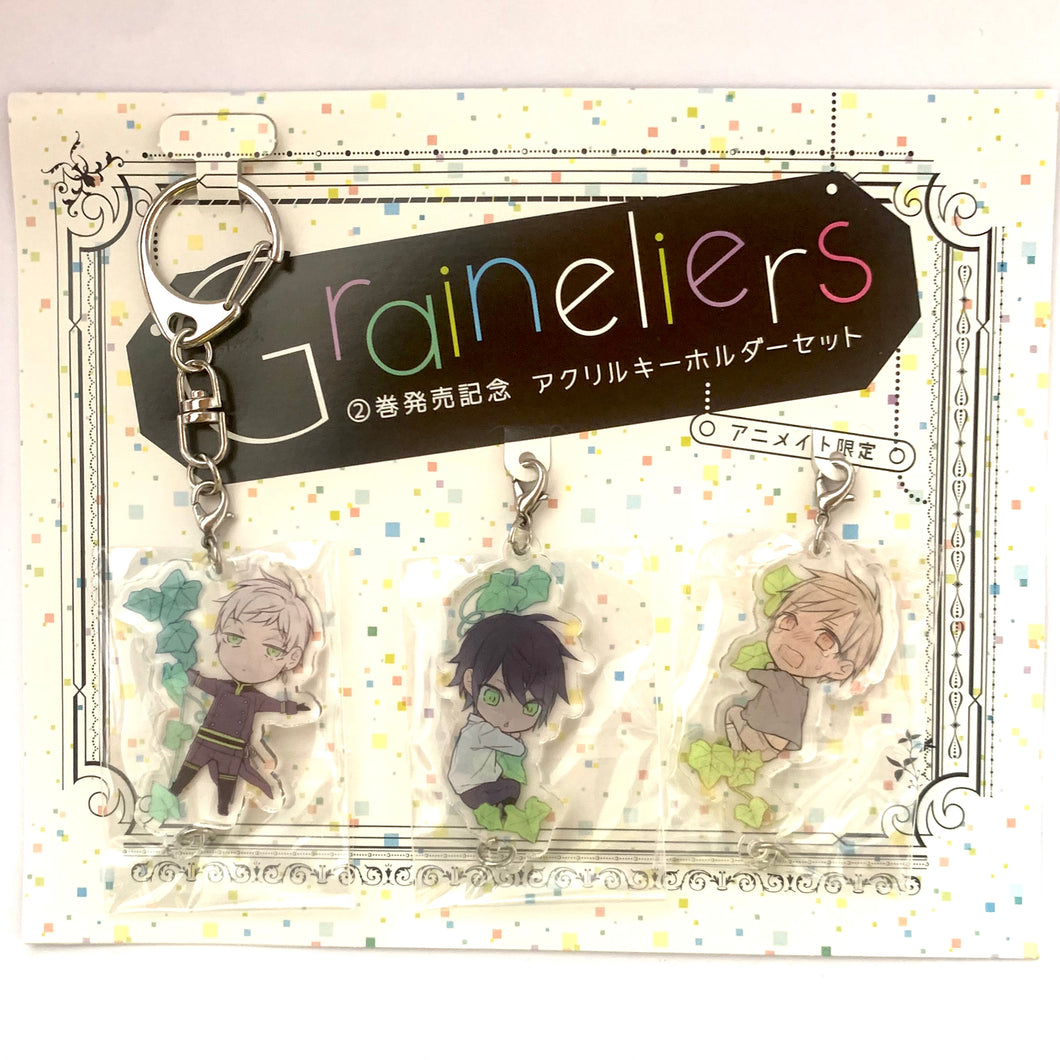 Graineliers - Lucas Anglade -Jill Nicola - Abel Guicarc’h - Vol.2 - Commemorative Acrylic Keychain Set