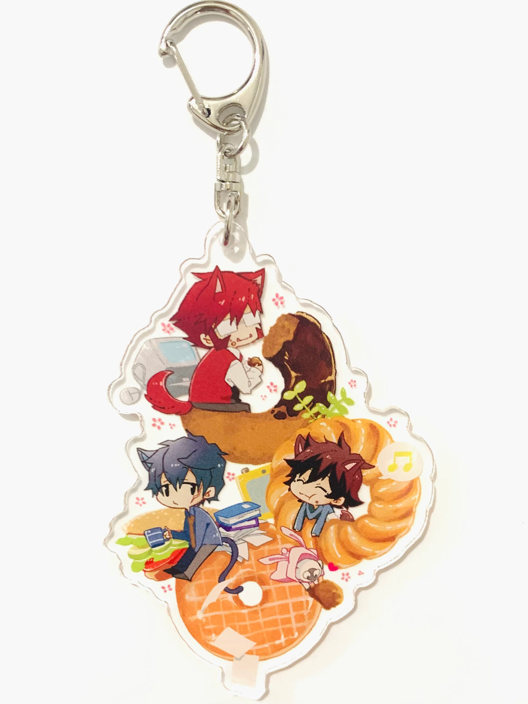 Strawberry Prince - Riinu - Nanamori - Gel - Acrylic Keychain