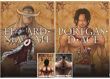 One Piece - Edward Newgate - Portgas D. Ace - Ichiban Kuji OP ~The Legend of Gol D. Roger Compilation~ Prize H Clear File and Sticker Set