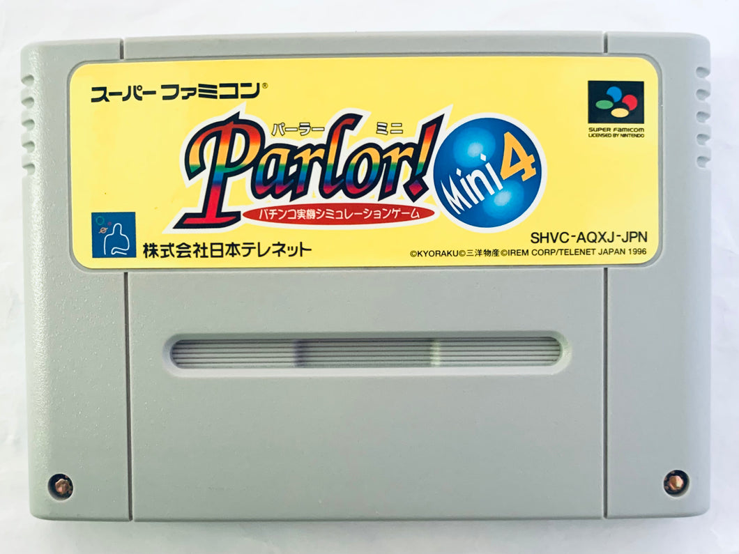 Parlor! Mini 4 - Super Famicom - SFC - Nintendo - Japan Ver. - NTSC-JP - Cart (SHVC-AQXJ-JPN)