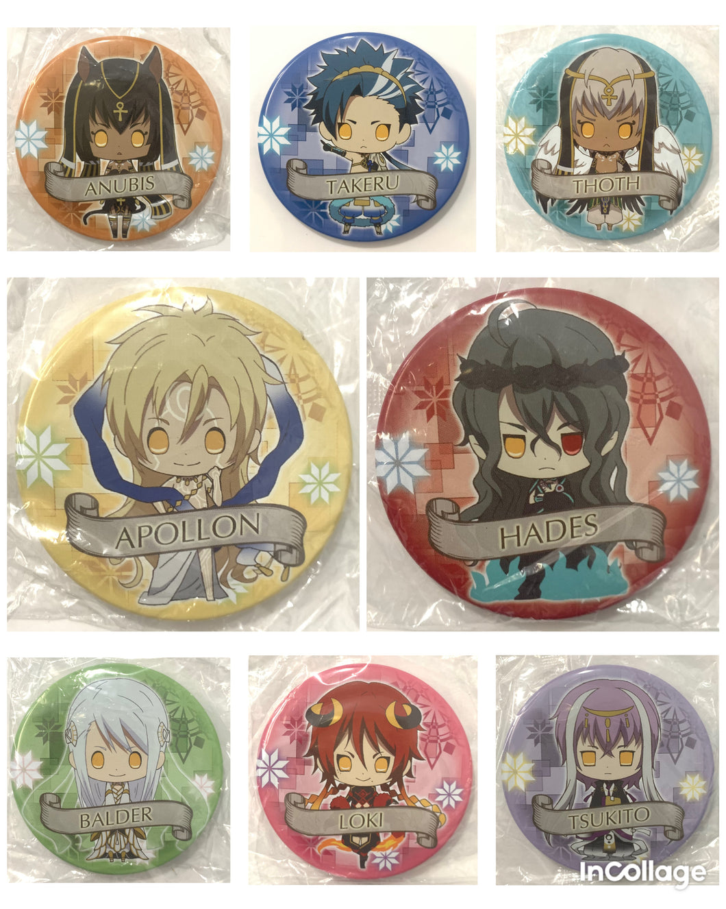 Kamigami no Asobi - Ludere deorum - Can Badge Collection - Set of 8