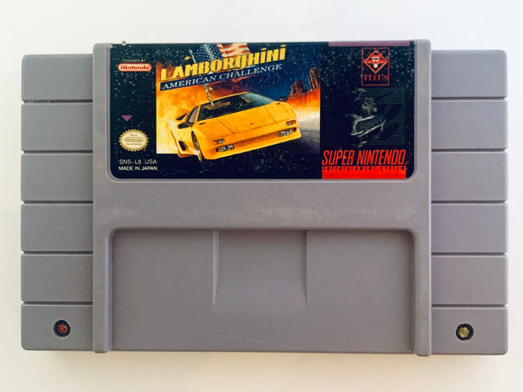 Lamborghini American Challenge - Super Nintendo - SNES - NTSC-US - Cart (SNS-L8-USA)