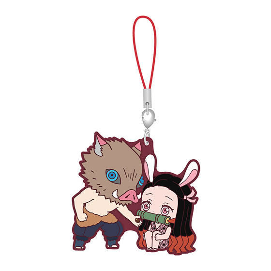 Kimetsu no Yaiba - Inosuke and Nezuko - Kochou Shinobu - Capsule Rubber Mascot 8