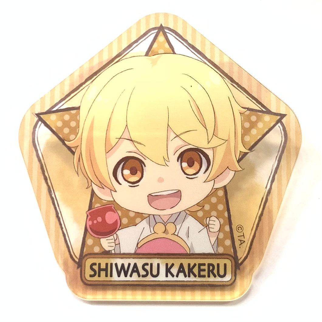 Tsukiuta. The Animation - Shiwasu Kakeru - Clear Acrylic Badge Collection Yukata