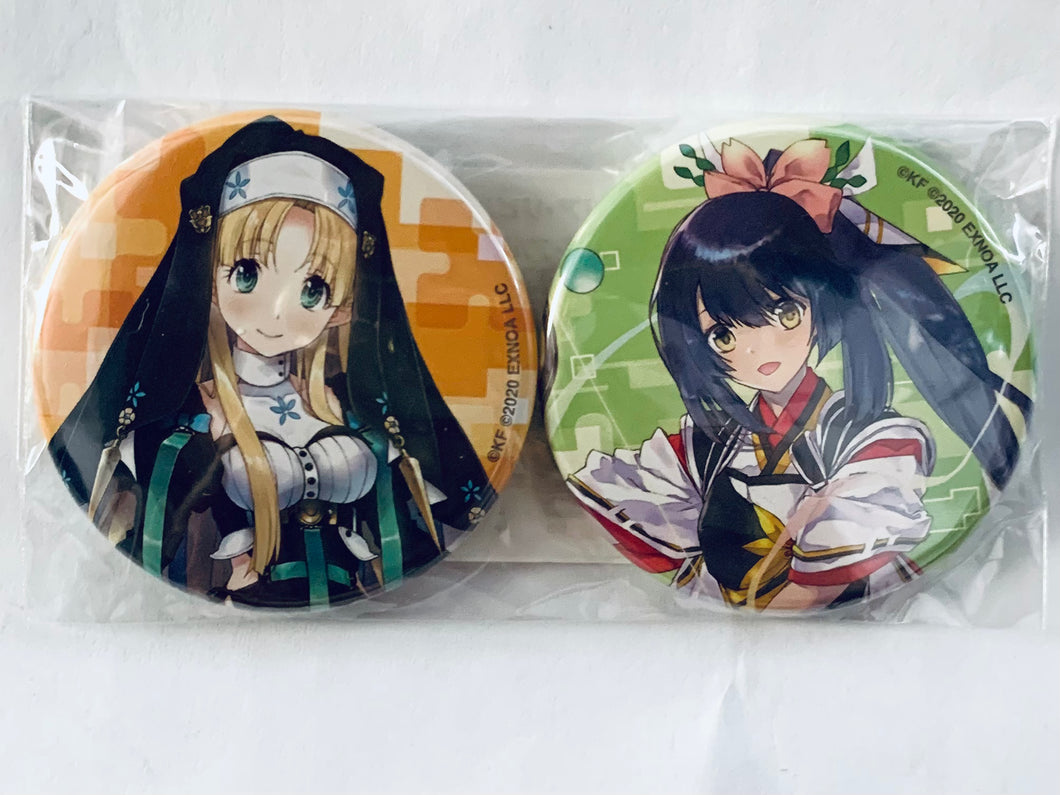 Fantasia Re:Build - Asia Argento & Natsume Tsuchimikado - Can Badge Set - Kuji Hikido Online Lottery - C-21