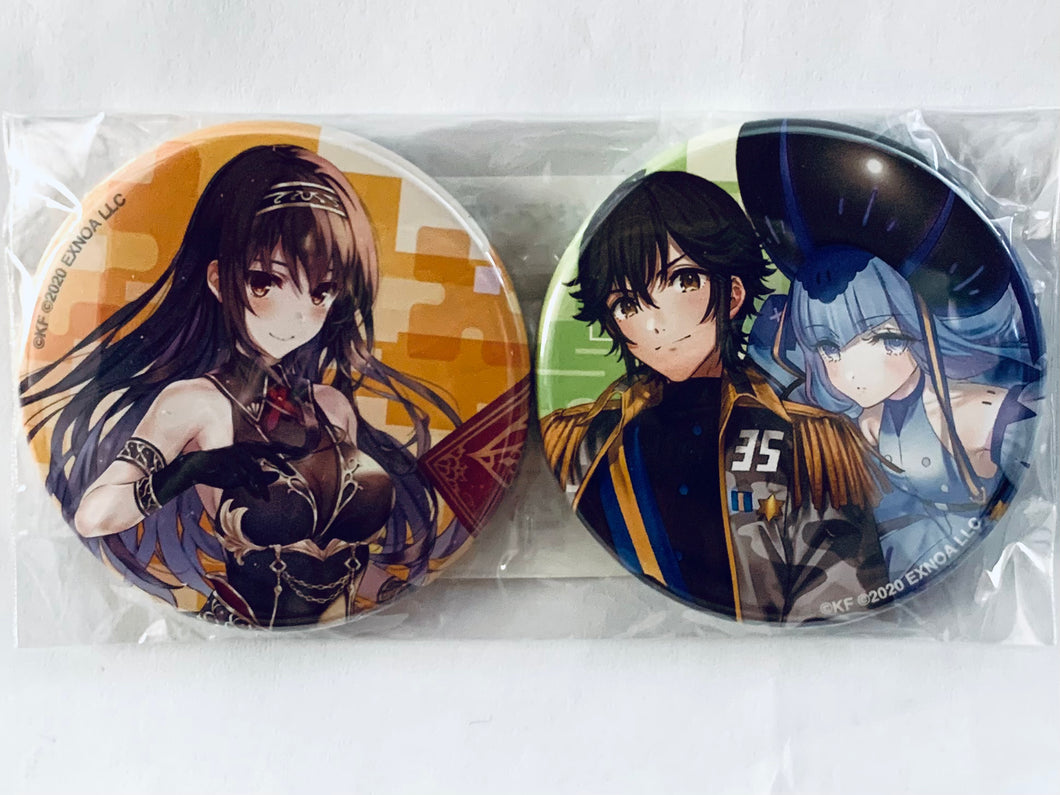Fantasia Re:Build - Utaha Kasumigaota & Takeru Kusanagi and Ootori Ouka - Can Badge Set - Kuji Hikido Online Lottery - C-13
