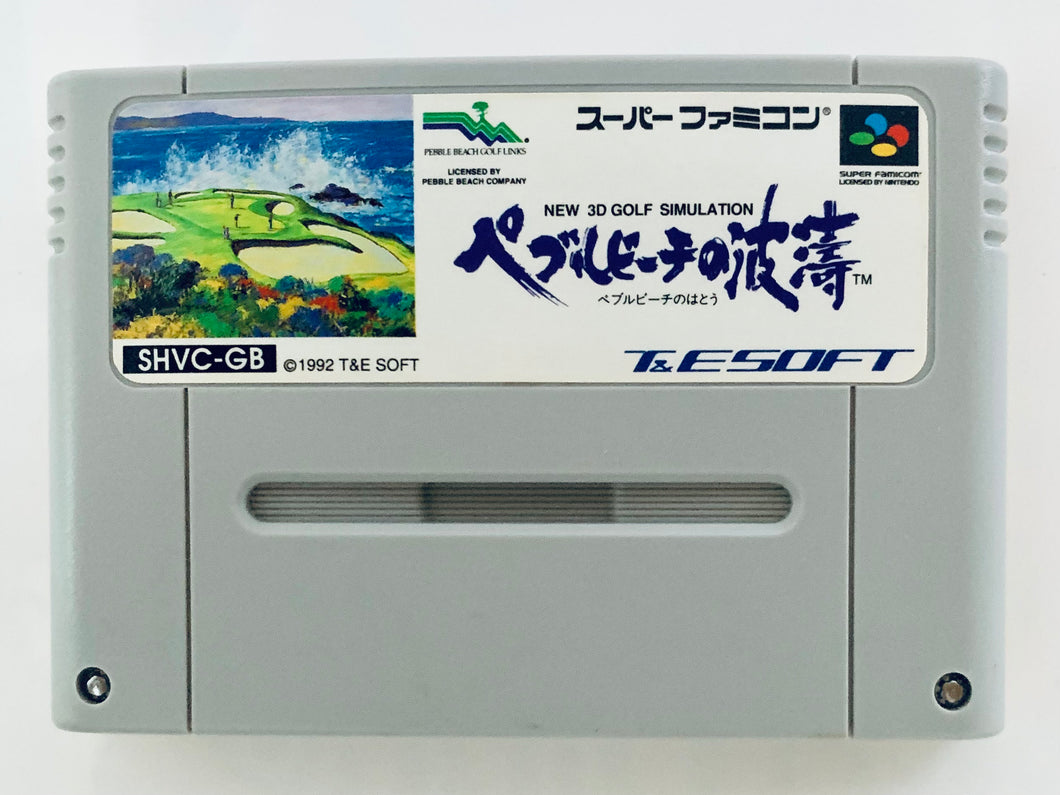 Pebble Beach No Hatou - Super Famicom - SFC - Nintendo - Japan Ver. - NTSC-JP - Cart (SHVC-GB)