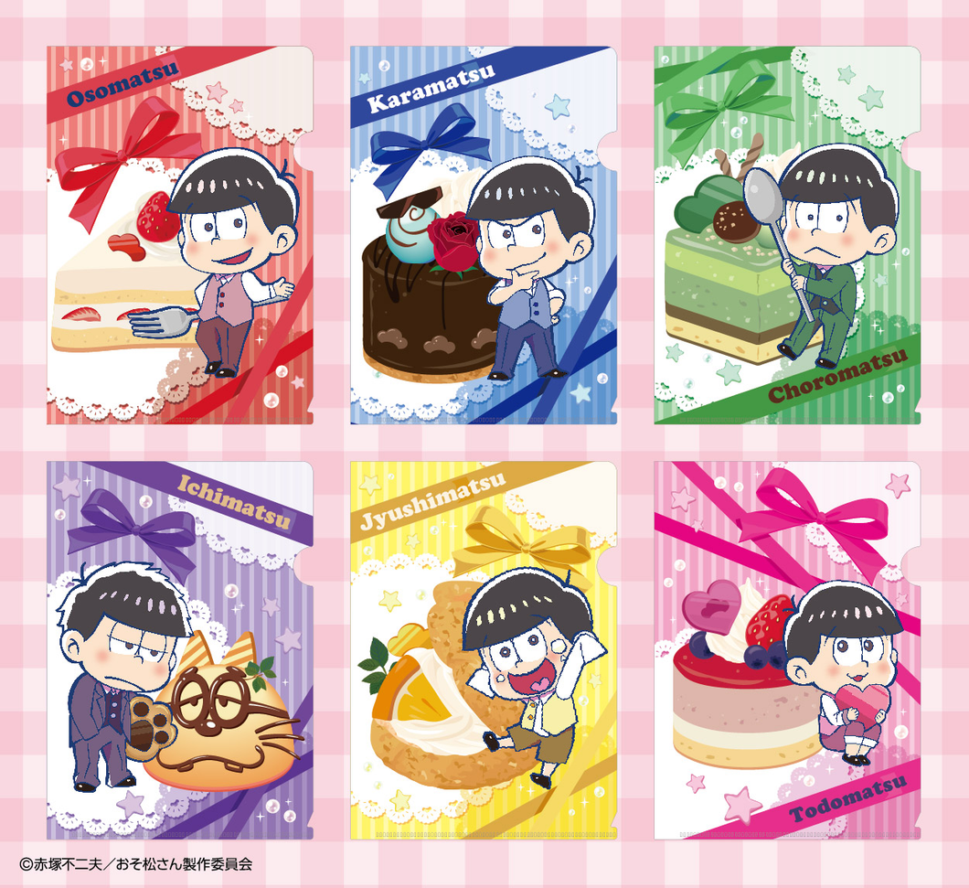 Osomatsu-san Tojicolle Mini Clear File A5 - Set of 7