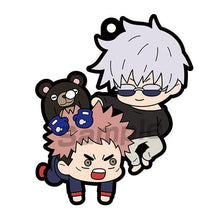Cargar imagen en el visor de la galería, Jujutsu Kaisen - Gojou Satoru - Itadori Yuuji - Tsukamoto - Gyokuken - Rubber Mascot Buddy Colle - Cuchiwaii
