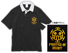 Cargar imagen en el visor de la galería, One Piece Large Shirt Polo Pirates of Heart - Cuchiwaii
