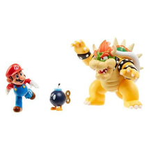 Cargar imagen en el visor de la galería, Super Mario - Mario &amp; Bowser - Bowser’s Lava Battle Set Figure - Cuchiwaii
