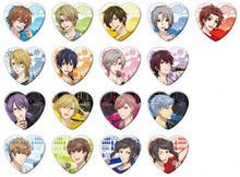Cargar imagen en el visor de la galería, Tsukipro The Animation - Koki, Kensuke, Ryota &amp; Mamoru - Grouth - Heart - shaped Tin Can Badge Set - 10 Points Benefit - B - Cuchiwaii
